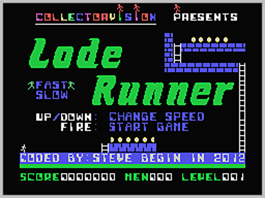 Lode Runner - Screenshot - Game Title (World) - 256x192