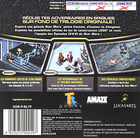 LEGO Star Wars II: The Original Trilogy - Box - Back (France) - 640x628