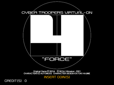 Cyber Troopers Virtual-On Force - Screenshot - Game Title (Japan) - 640x480