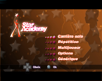 Fame Academy: Dance Edition - Screenshot - Game Select (France) - 640x512