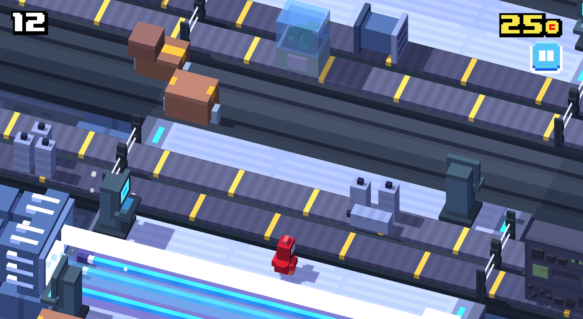 Illustration of Crossy Road