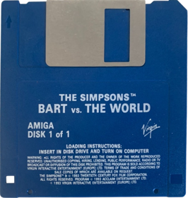The Simpsons: Bart vs. the World - Disc (Europe) - 650x685