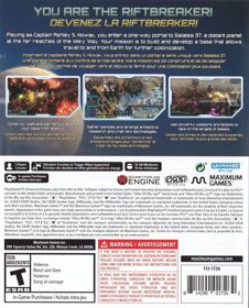 The Riftbreaker - Box - Back (North America) - 645x800
