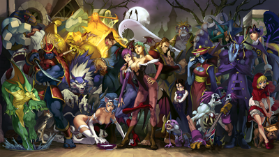 Vampire Savior: The Lord of Vampire - Fanart - Background (World) - 1920x1080