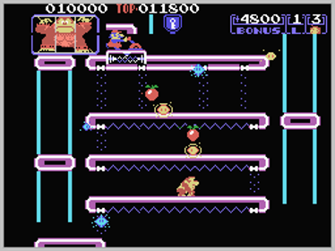 DK Jr. Arcade - Screenshot - Gameplay (World) - 256x192