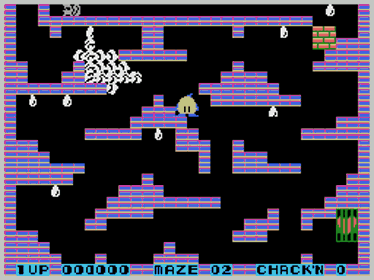 Chack'n Pop - Screenshot - Gameplay (World) - 256x192