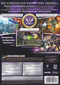Saints Row IV - Box - Back (Germany) - 1055x1500