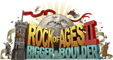 Rock of Ages 2: Bigger & Boulder - Clear Logo (World) - 432x230