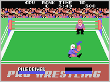 Champion Pro Wrestling - Screenshot - Gameplay (World) - 256x192