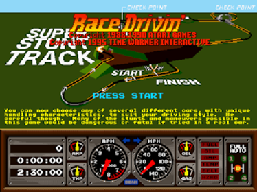 Race Drivin' - Screenshot - Game Title (Japan) - 320x240
