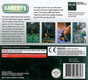 Game Hits! 4 Games in 1 - Box - Back (Europe) - 1504x1364