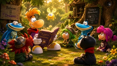 Rayman Junior: Level 2 - Fanart - Background (World) - 1920x1080