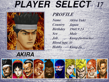 Virtua Fighter 2 - Screenshot - Game Select (World) - 640x480