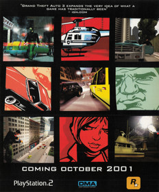 Grand Theft Auto III - Advertisement Flyer - Front (United States) - 1822x2200