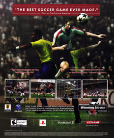 Winning Eleven 7 International - Advertisement Flyer - Front (United States) - 1800x2178