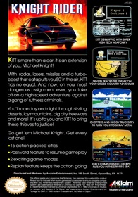 Knight Rider - Box - Back (North America) - 1470x2100