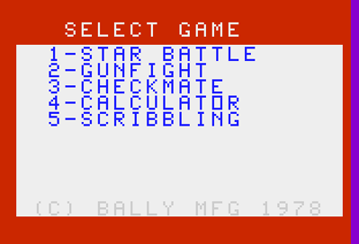 Star Battle - Screenshot - Game Select (North America) - 352x240