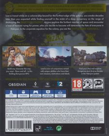 The Outer Worlds - Box - Back (Europe) - 643x800