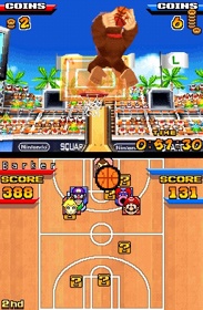 Mario Hoops 3 on 3 - Screenshot - Gameplay (World) - 256x392