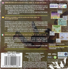 Pitfall: Beyond the Jungle - Box - Back (Europe) - 1214x1235