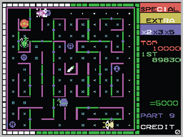 Lady Bug (opcode) - Screenshot - Gameplay (World) - 256x192