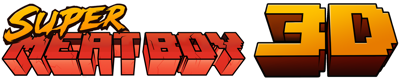 Super Meat Boy 3D - Clear Logo (World) - 2970x580