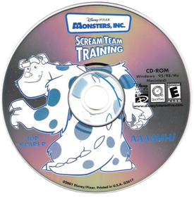 Monsters, Inc.: Scream Team Training - Disc (North America) - 495x504