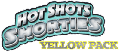 Hot Shots Shorties: Yellow - Clear Logo (North America) - 758x329