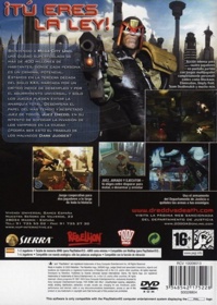 Judge Dredd: Dredd vs. Death - Box - Back (Spain) - 483x680