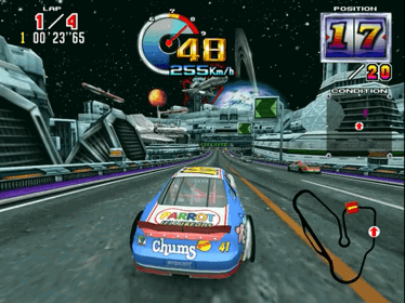 Daytona USA 2: Battle on the Edge - Screenshot - Gameplay (World) - 640x480