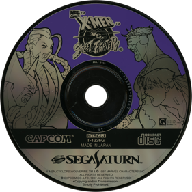 X-Men vs. Street Fighter - Disc (Japan) - 1430x1430
