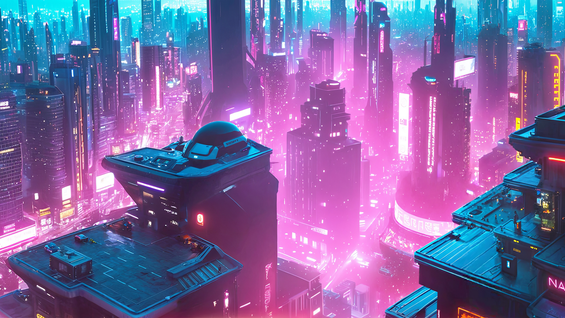 Illustration of Cyberpunk SFX