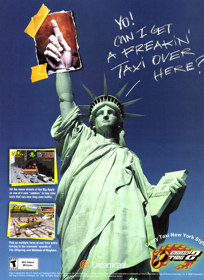 Crazy Taxi 2 - Advertisement Flyer - Front (United States) - 1601x2200