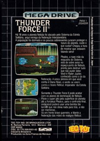 Thunder Force II - Box - Back (Brazil) - 1520x2140