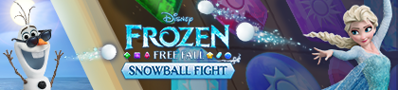 Frozen Free Fall: Snowball Fight - Banner (World) - 420x95