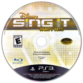 Disney Sing It: Party Hits - Disc (North America) - 1440x1440