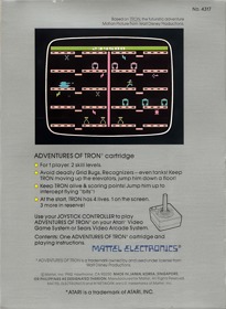 Adventures of TRON - Box - Back (North America) - 1536x2100