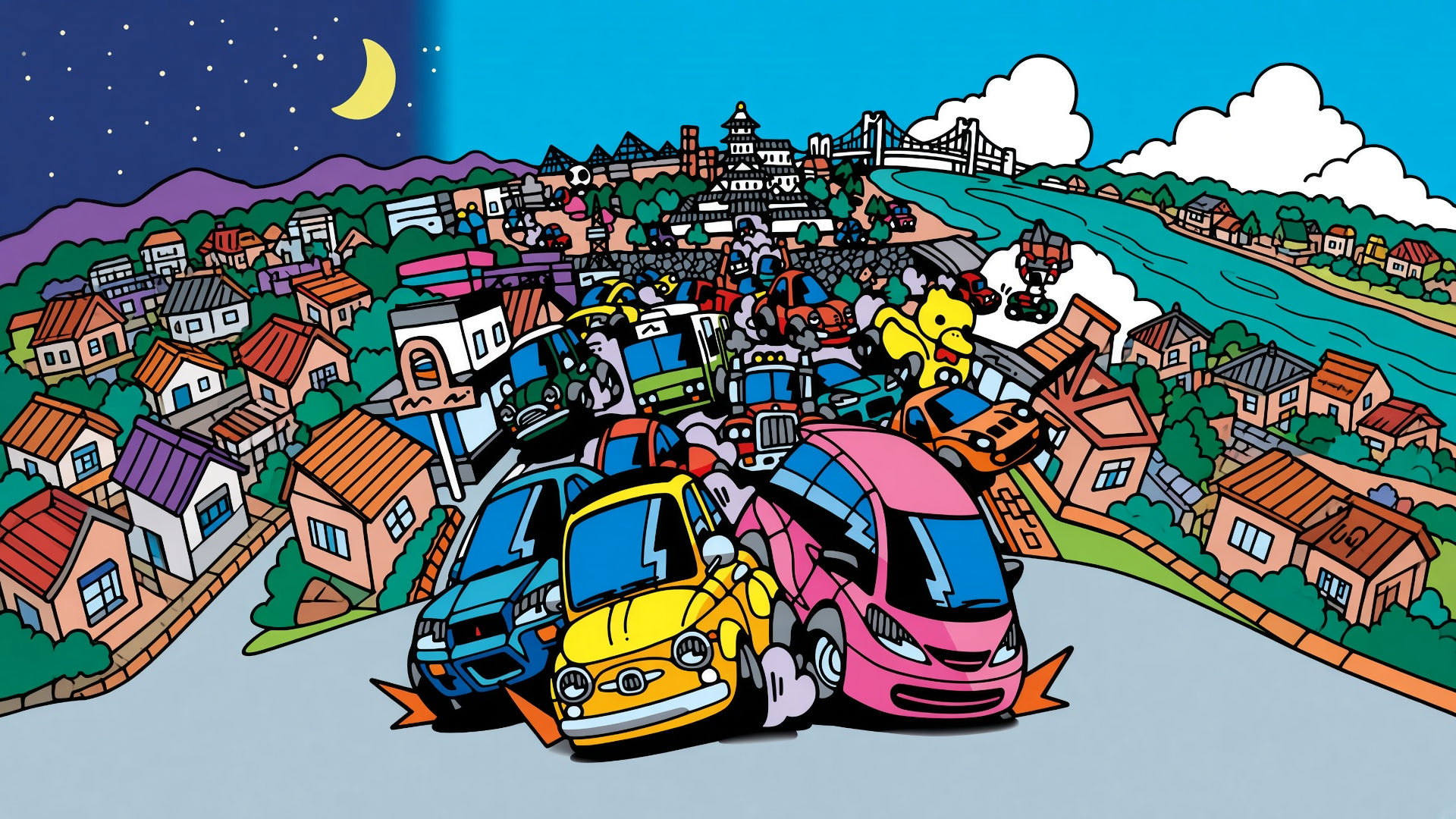 Illustration of Road Trip