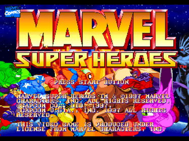 Marvel Super Heroes - Screenshot - Game Title (World) - 640x480