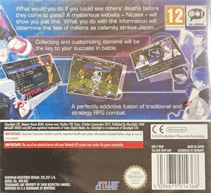 Shin Megami Tensei: Devil Survivor 2 - Box - Back (Europe) - 664x607
