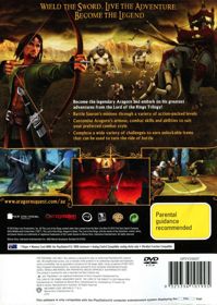 The Lord of the Rings: Aragorn's Quest - Box - Back (Australia) - 568x800