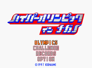 Nagano Winter Olympics '98 - Screenshot - Game Title (Japan) - 320x240