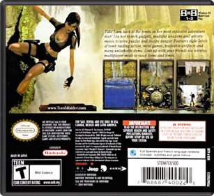 Tomb Raider: Legend - Box - Back - Reconstructed (North America) - 774x708