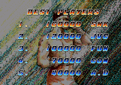 Fatal Fury Special - Screenshot - High Scores (North America) - 640x448