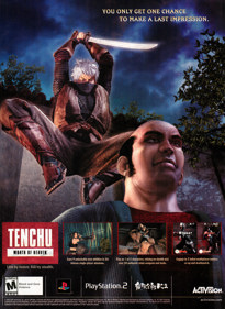 Tenchu: Wrath of Heaven - Advertisement Flyer - Front (United States) - 1605x2200