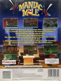 Maniac Mole - Box - Back (Germany) - 839x1105