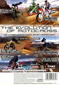 MX 2002 featuring Ricky Carmichael - Box - Back (Australia) - 563x800
