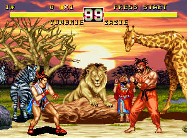 Fighter's History Dynamite - Screenshot - Gameplay (Japan) - 608x448