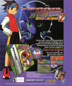 Mega Man Battle Network 2 - Advertisement Flyer - Front (United States) - 1835x2200