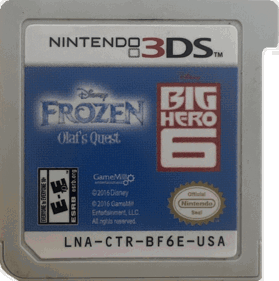 Disney 2-Pack: Frozen: Olaf's Quest / Big Hero 6: Battle in the Bay - Cart - Front (North America) - 879x885